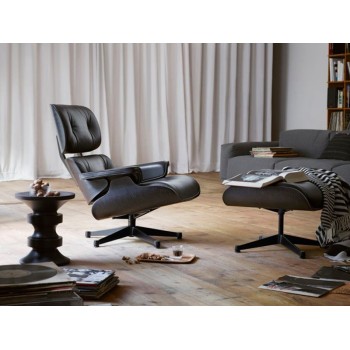 Lounge Chair y Ottoman negra - Vitra
