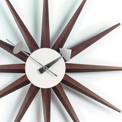 Reloj Sunburst Clock Nogal - Vitra Reloj Sunburst Clock Nogal - Vitra