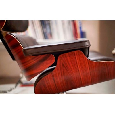 Chaise longue et Ottoman en palissandre Saints - Vitra Chaise longue et Ottoman en palissandre Saints - Vitra