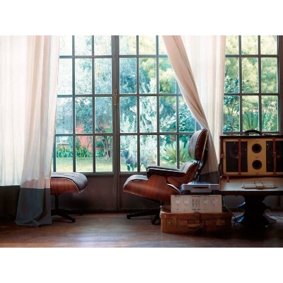 Chaise longue et Ottoman en palissandre Saints - Vitra Chaise longue et Ottoman en palissandre Saints - Vitra