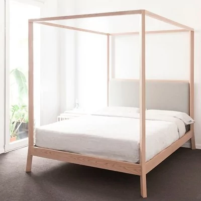 ambiente Cama con dosel Breda madera de roble de Punt Mobles ambiente Cama con dosel Breda madera de roble de Punt Mobles