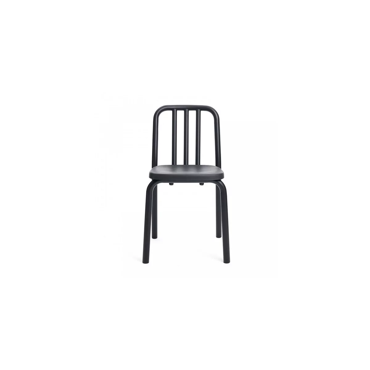 Silla sin brazos Tube negro de Mobles 114