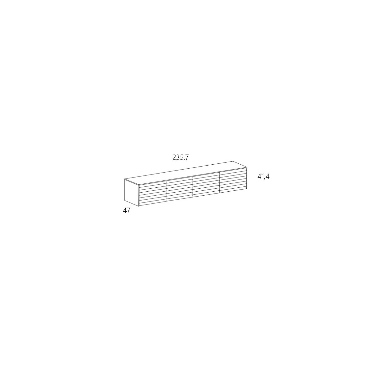 dimensiones aparador Sussex 401 4 puertas de Punt Mobles