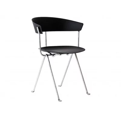 comprar silla Officina polipropileno negra galvanizada Magis comprar silla Officina polipropileno negra galvanizada Magis