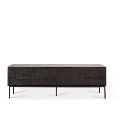 mueble de TV Grooves teca Ethnicraft mueble de TV Grooves teca Ethnicraft