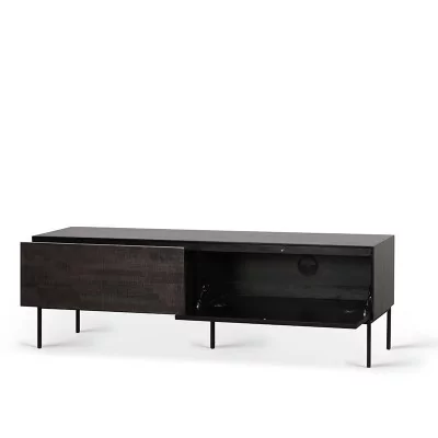 mueble de TV Grooves 1 puerta abatible y 1 cajón Ethnicraft mueble de TV Grooves 1 puerta abatible y 1 cajón Ethnicraft