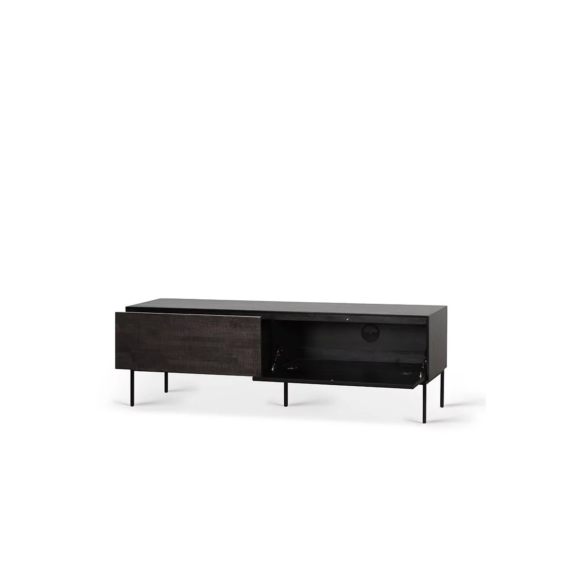 mueble de TV Grooves 1 puerta abatible y 1 cajón Ethnicraft