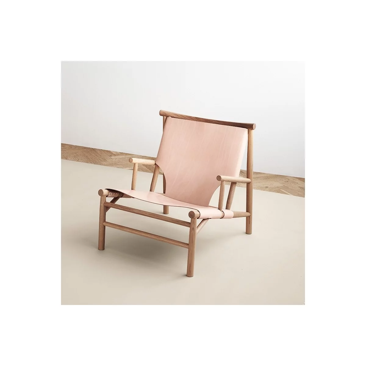 Butaca Samurai Chair de Norr11 roble natural piel natural