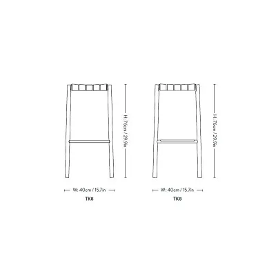 Tabourets Betty TK7 et TK8 de &tradition Tabourets Betty TK7 et TK8 de &tradition