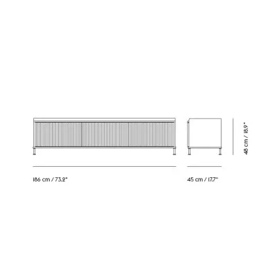 Enfold Enfold Enliner 186x45xh48 cm - Muuto Enfold Enfold Enliner 186x45xh48 cm - Muuto