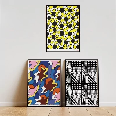 Affiche SOWDENbleu, rose et orange Affiche SOWDENbleu, rose et orange